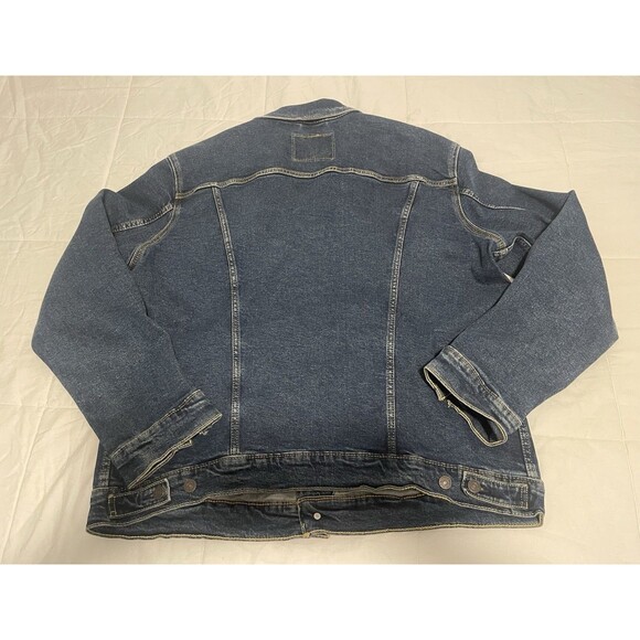 Levi's Strauss Denim Trucker Jean Jacket Men's Size XL WPL423 CA00342 Dark Wash - Picture 12 of 14
